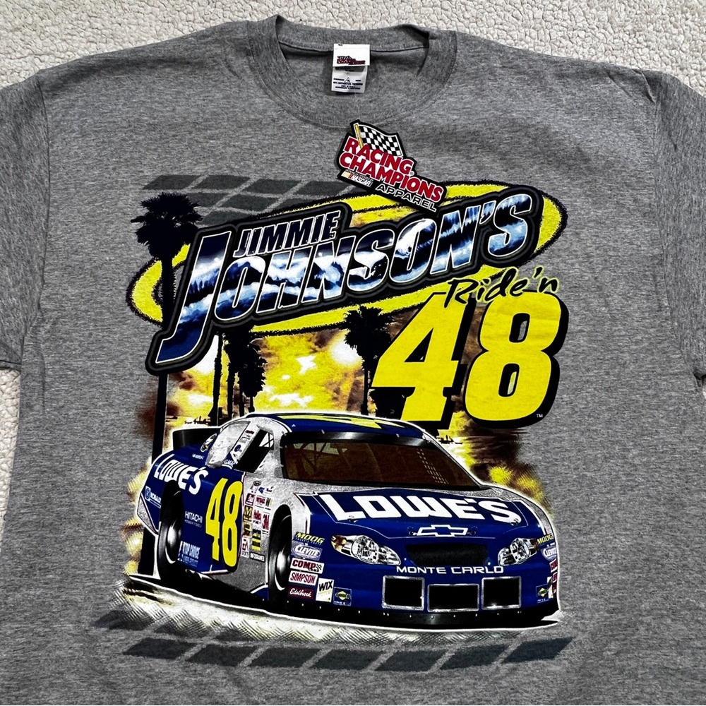 Racing Champions XL Jimmy Johnson 2004 JG Motorsports NASCAR Shirt NEW DEADSTOCK
